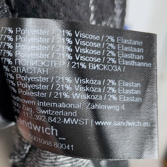 SANDWICH Academia Office Comfy Softβ Plaid UnStructured Blazer / Cardigan sz S - Picture 10 of 10